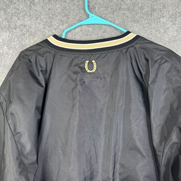 VTG Game Sportswear Jacket Men XL USA Pullover Black Nylon Bomber Football - Picture 9 of 9